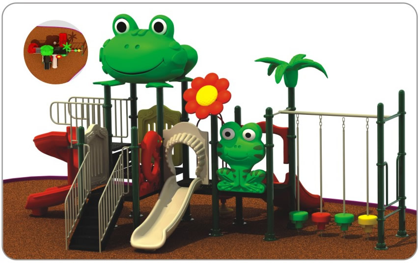 K1体育儿童卡通滑梯（青蛙）